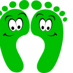 Green Happy Feet