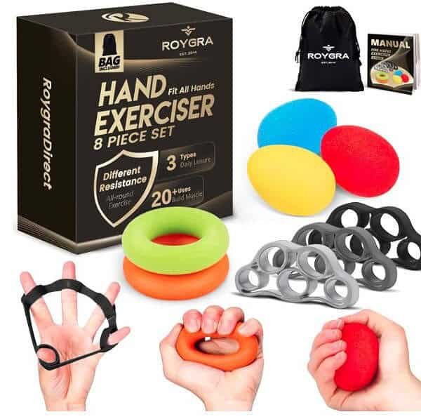 Hand Exerciser 8-Piece Set